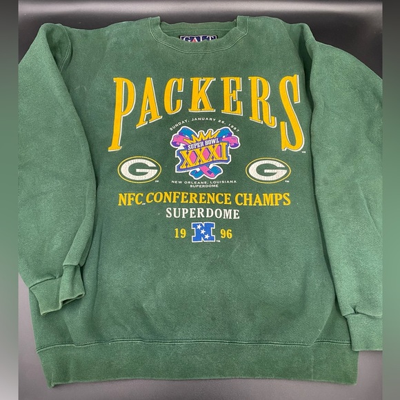 Packers Super Bowl VTG 1996 Large Sweatshirt - Picture 1 of 8